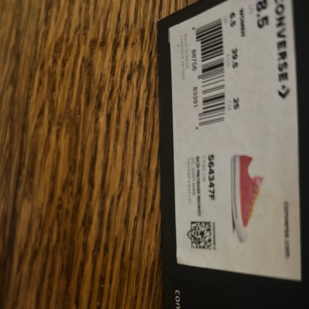 Converse Vibrant Orange Canvas Sneakers - Picture 6 of 7